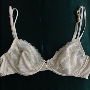 white bralette